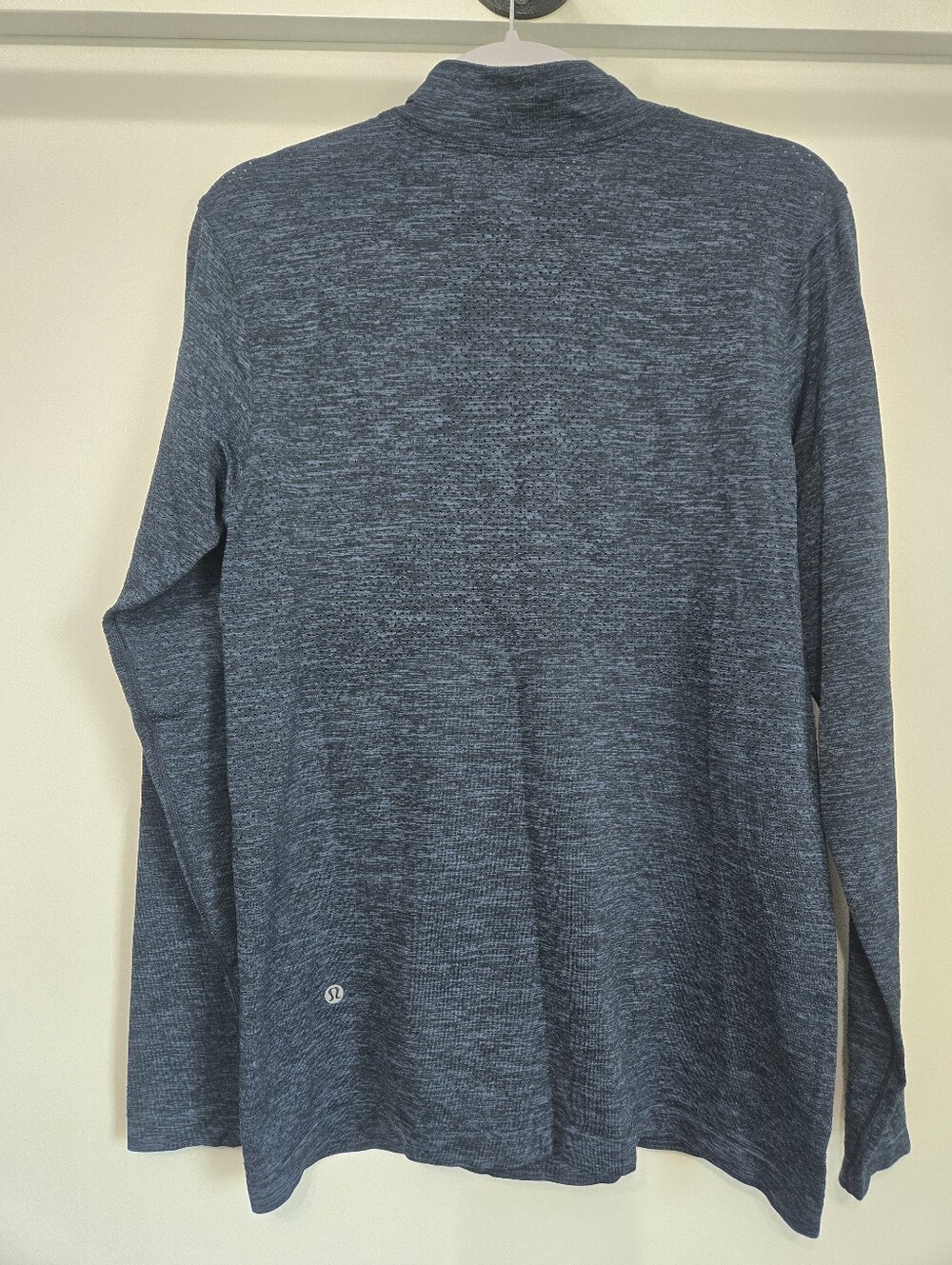 Lululemon Men’s Metal Vent Tech 1/2 Zip Long Sleeve Pullover Blue Heather Size M - Picture 4 of 5